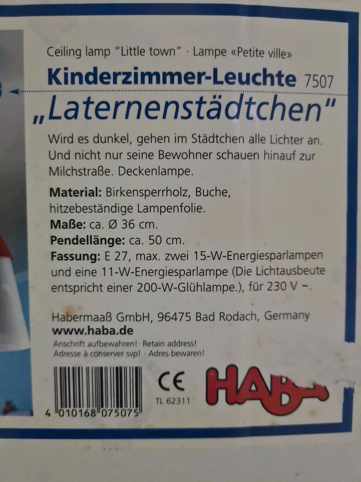 HABA Kinderzimmer Lampe Laternenstädchen 7507 in Lünen