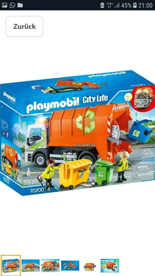 Playmobil Tankstelle/Werkstatt/Müllabfuhr/Feuerwehr in Dortmund
