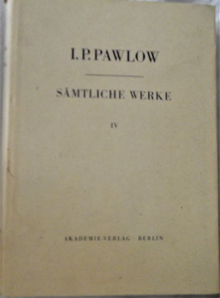 I.P. Pawlow Sämtliche Werke Bd 1-6 + Register! in Hamburg