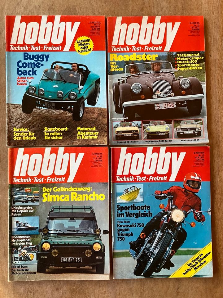 Hobby, Jahrgang 1977, 24 Hefte in Ebern