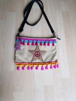 ♥️ Crossboby Tasche beige pink gold peace Hippie ethno Boho Nordrhein-Westfalen - Moers Vorschau