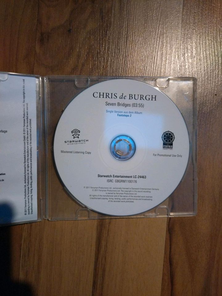 Chris De Burgh Promo CD Seven Bridges selten rar in Plön 