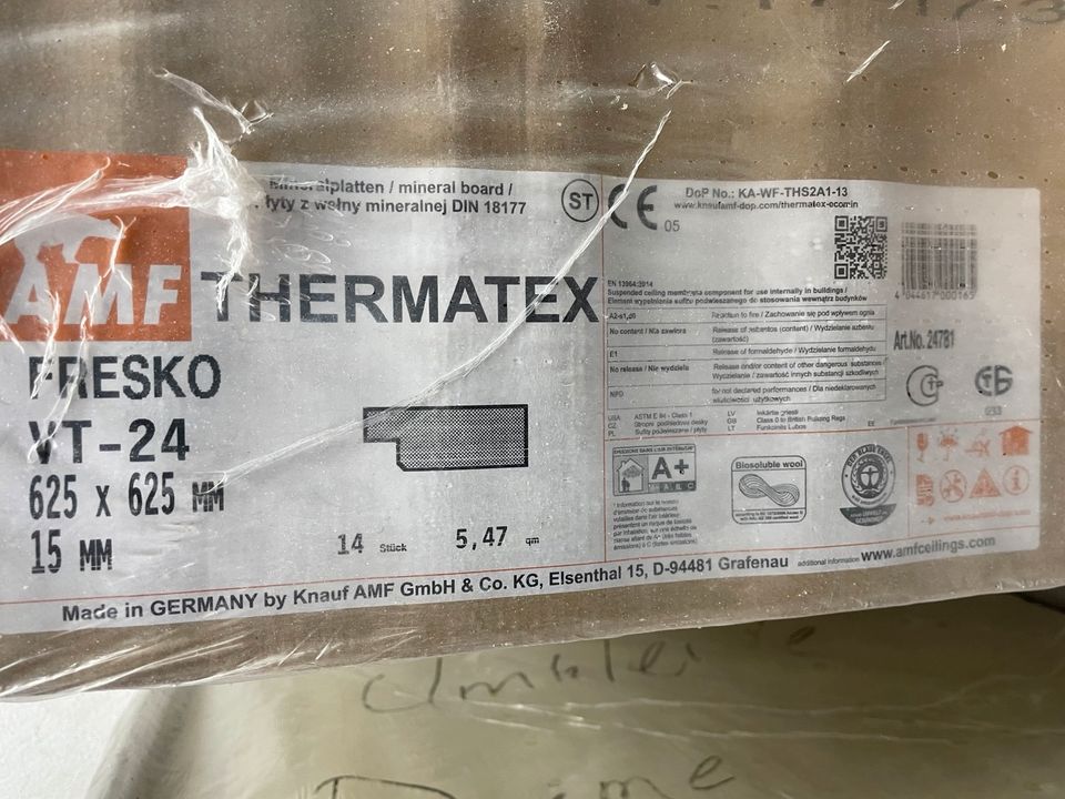 AMF Fresko Thermatex OWA Odenwald Decke Platten in Hochborn