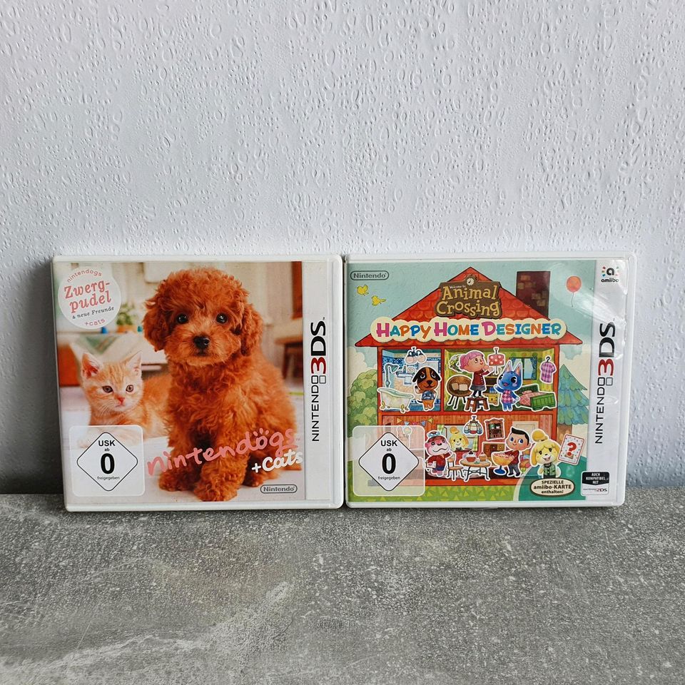 Nintendo 3Ds Spiel Spiele Nintendogs + Cats Animal Crossing in Friedrichsthal