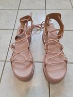 Schnürsandale, beige, ASOS, Größe 40 Sachsen-Anhalt - Magdeburg Vorschau
