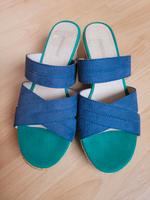 Sandalen Gr. 38 Keilabsatz Graceland blau grün Herzogtum Lauenburg - Börnsen Vorschau