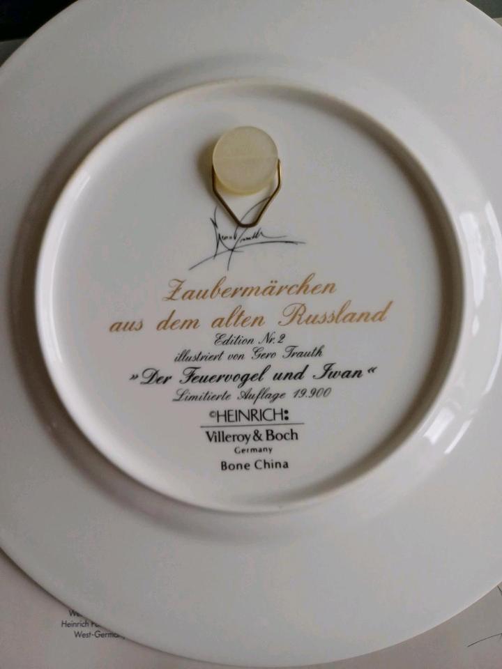 HEINRICH Villeroy & Boch Teller Russische Märchen "Der Feuervogel in Köln
