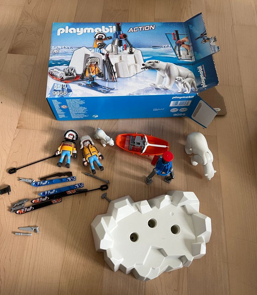 Playmobil Polarstation Forscher Eisbären 9056, annähernd komplett in Wolfenbüttel