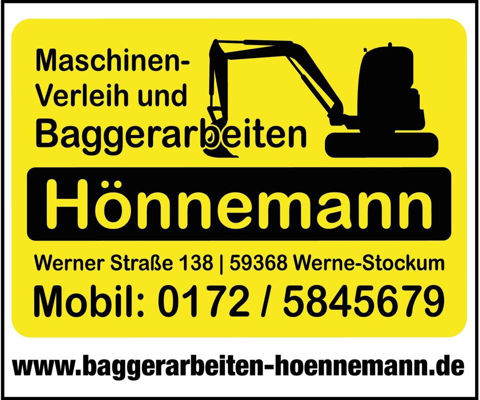 Stemmarbeiten Abbruch Abriss Bagger Stemmhammer Beton Hammer in Werne