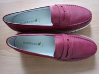 Waldläufer Mokassin Damenschuhe Rot Gr. 6 1/2 bis 7 (ca. 40) Düsseldorf - Stadtmitte Vorschau
