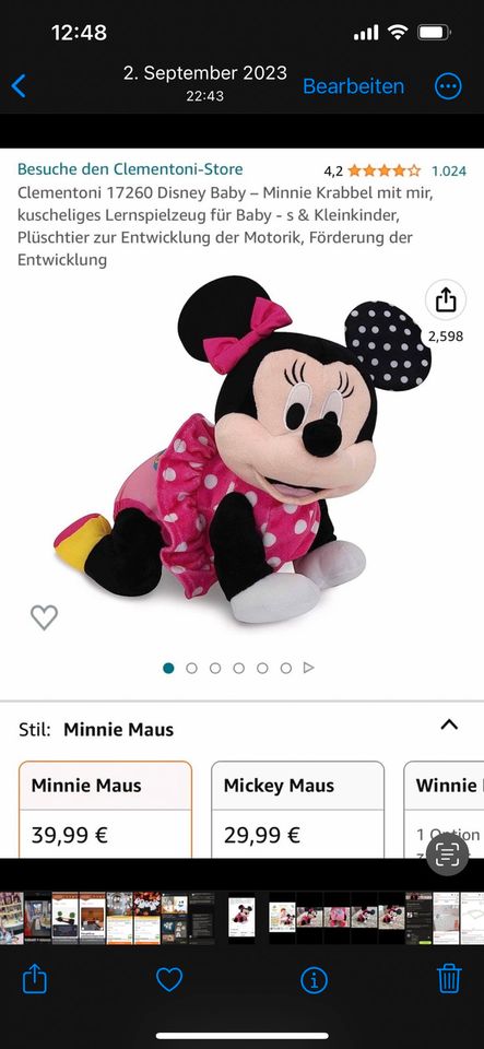 Krabbel mit mir Minnie in Obrigheim