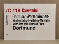 DB Zuglaufschild IC 118 / IC 119 Karwendel Bayern - Donauwörth Vorschau