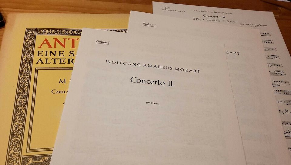 Mozart Noten Cembalokonzerte "Concerto per Cembalo" (div.) in Lambrecht (Pfalz)