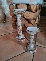 2 Holz Kerzenhalter Shabby Style Nordrhein-Westfalen - Wülfrath Vorschau