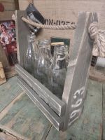 Flaschenträger Flaschenhalter grau Vintage Brocante Upcycling Nordrhein-Westfalen - Vlotho Vorschau