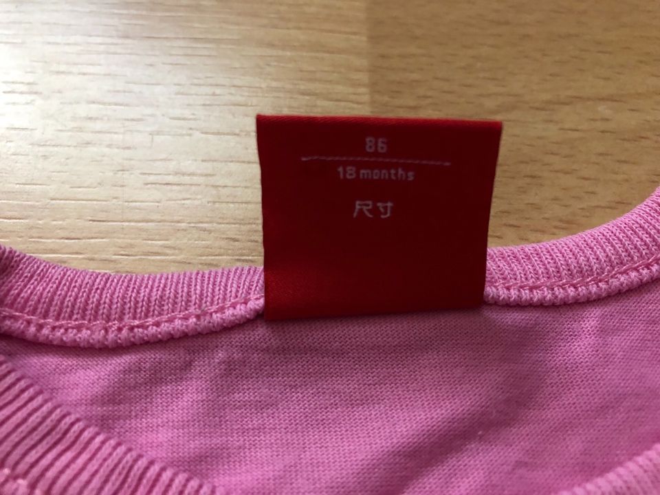 Langarmshirt pink Gesicht Topolino rosa Blumen Esprit 86 in Merzig