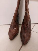 Schuhe Leder Stiefel 38  vintage Hessen - Babenhausen Vorschau