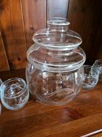 Alte Glasbowle mit 6 Becher- Glas mit Schliff- 4 Liter Sachsen-Anhalt - Naumburg (Saale) Vorschau