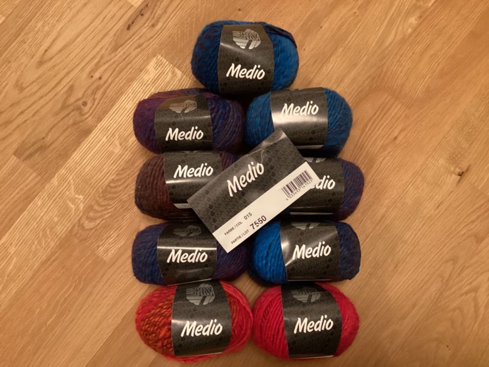 LANA GROSSA MEDIO Schurwolle Merino, Fb. 015 / 011, 7x50g Rarität in Eningen