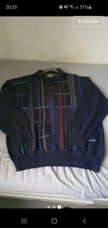 Vintage Strickpullover mit Knopfleiste in Duisburg