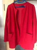 Jacke Blazer Cardigan lang Gr. L Baumwolle Rot up2 Fashion Niedersachsen - Duderstadt Vorschau