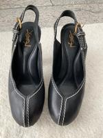 Orig.YSL Sandalen Gr.38, dunkelbraun, Leder, top Zustand Duisburg - Meiderich/Beeck Vorschau