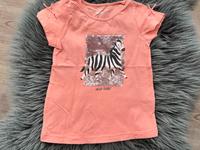 TOPOLINO ❤️ T-Shirt Shirt 116, Koralle Apricot Zebra Wandsbek - Hamburg Bergstedt Vorschau