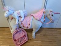 ❤️ Einhorn Rosalie Spiegelburg - 2 Pferde + Rucksack Nordrhein-Westfalen - Paderborn Vorschau