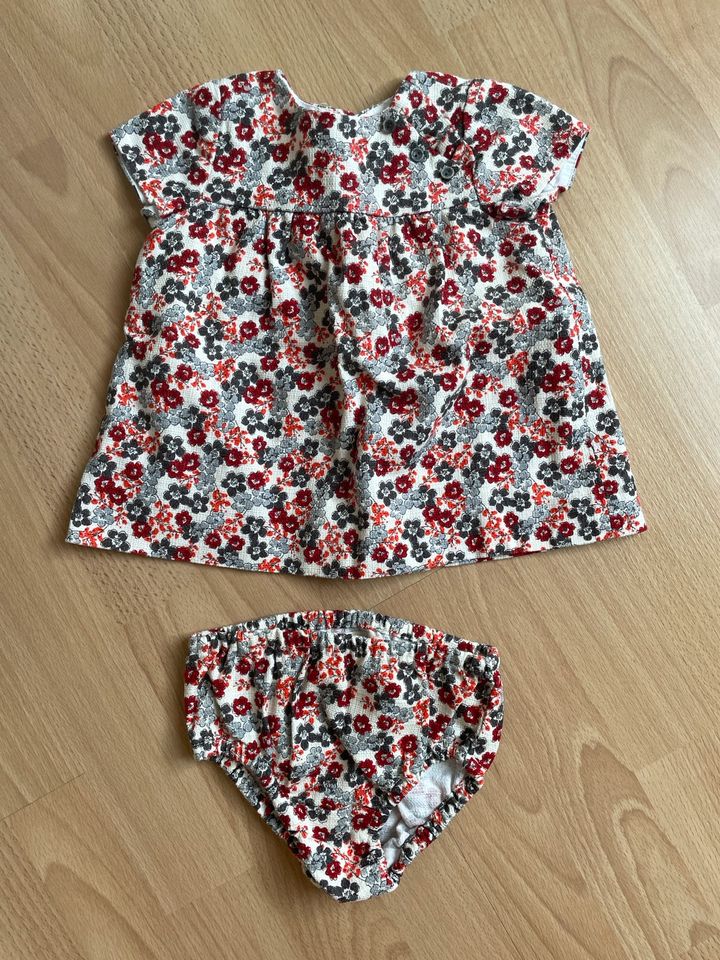 Zara Set Kleid Tunika Bloomer Blumenprint neuwertig in Niedernberg