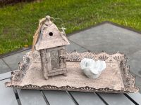 Metall Tablett Laterne Landhaus Shabby Garten Dekoration Rose Nordrhein-Westfalen - Gelsenkirchen Vorschau