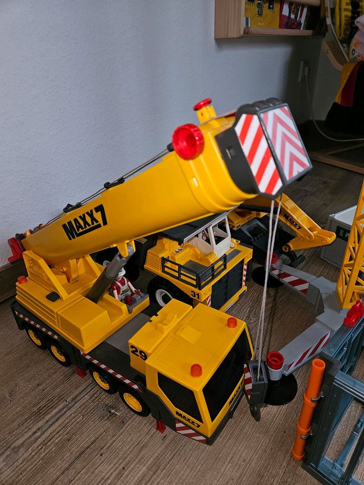 Playmobil Baustellen Set, RC Kran, Bagger, Kipplaster, Kranwagen in Dortmund