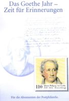 Erinnerungsblatt "Das Goethe Jahr - Zeit für Erinnerungen" Rheinland-Pfalz - Irmenach Vorschau