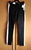 Leggings schwarz mit Streifen (rosa/weiß) - Gr. M Saarland - Bexbach Vorschau