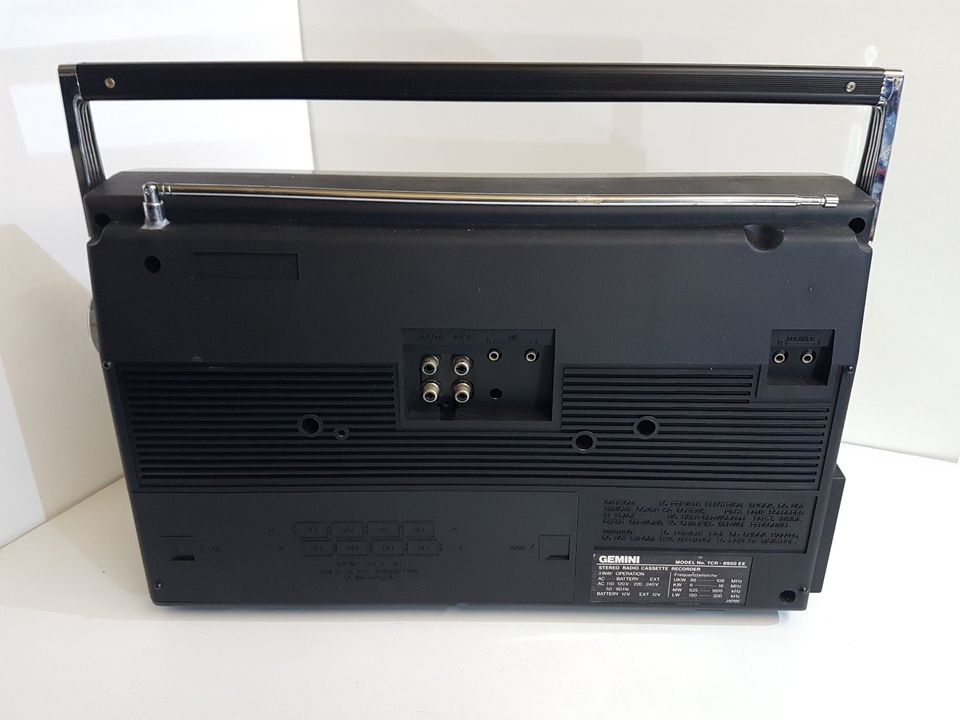 Stereo Radio Kassette Recorder GEMINI TCR-8950 EE Retro in Lauta