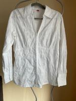 s`oliver Bluse weiss langarm Gr. 42 Hessen - Trendelburg Vorschau