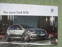 VW Golf VII GTD Katalog broschüre 5/2013+preisliste Nordrhein-Westfalen - Minden Vorschau