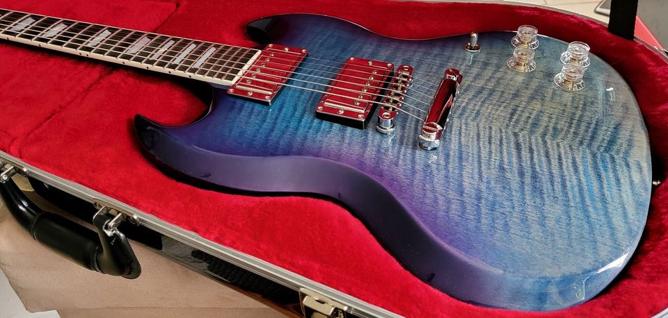 Gibson SG HP 2019 Blueberry Fade mit Koffer in Erolzheim