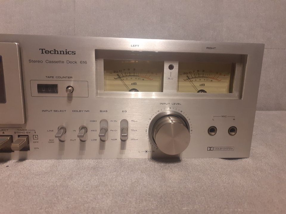 Technics Stereo Kasettendeck Cassette Deck 616 70er Jahre Kult in Melbeck