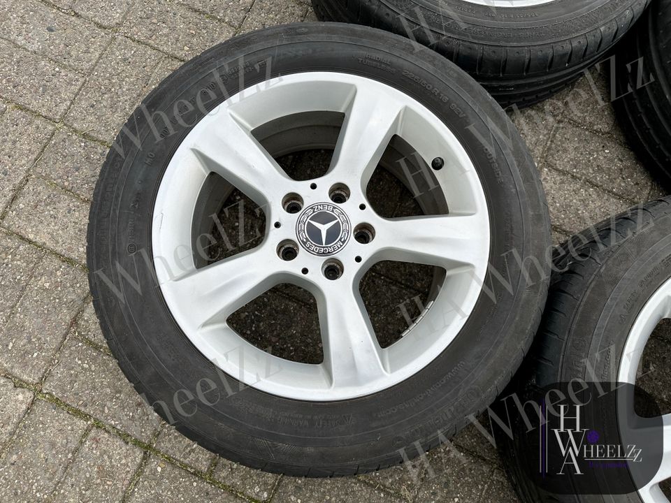 SEHR GEPFLEGT ➡️ ORIGINAL 7J+ 8x16 Alufelgen Mercedes Benz C-Klasse W203 16 Zoll Sommerräder ➡️ A2034012902 + A2034013102 ➡️Felgen 5x112 205/55+ 225/50 R16 Sommer Reifen Sommerreifen CLK W208 W209 SLK in Bünde