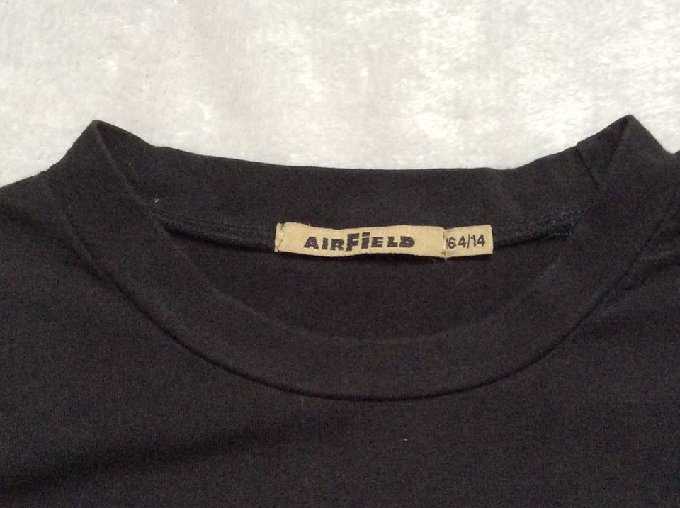 AirField langarm Shirt mit Stickereien, schwarz Gr. 14J / 164 in Bad Bocklet