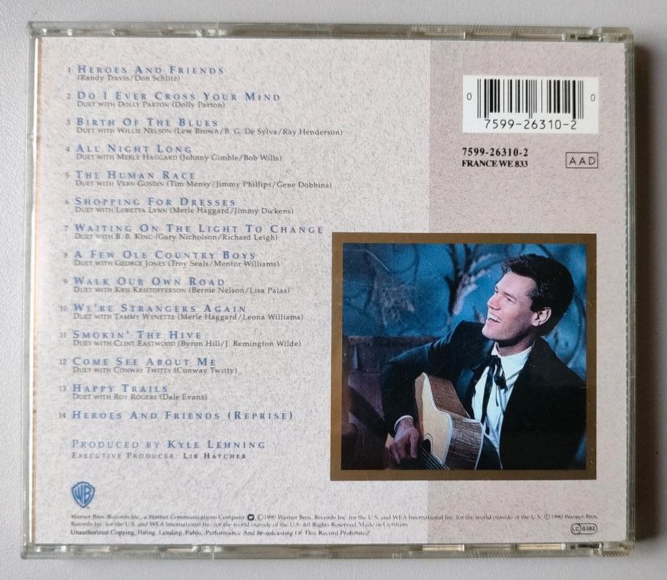 CD Randy Travis: Heroes & friends (1990) in Angelmodde