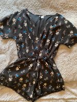 Jumpsuit schwarz Blumenmuster schick Hochzeitsgast H&M 36/S Baden-Württemberg - Offenburg Vorschau