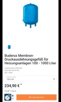 Buderus Membran-Druckausdehnungsgefäß für Heizungsanlagen 100 Lit Bayern - Simbach Vorschau