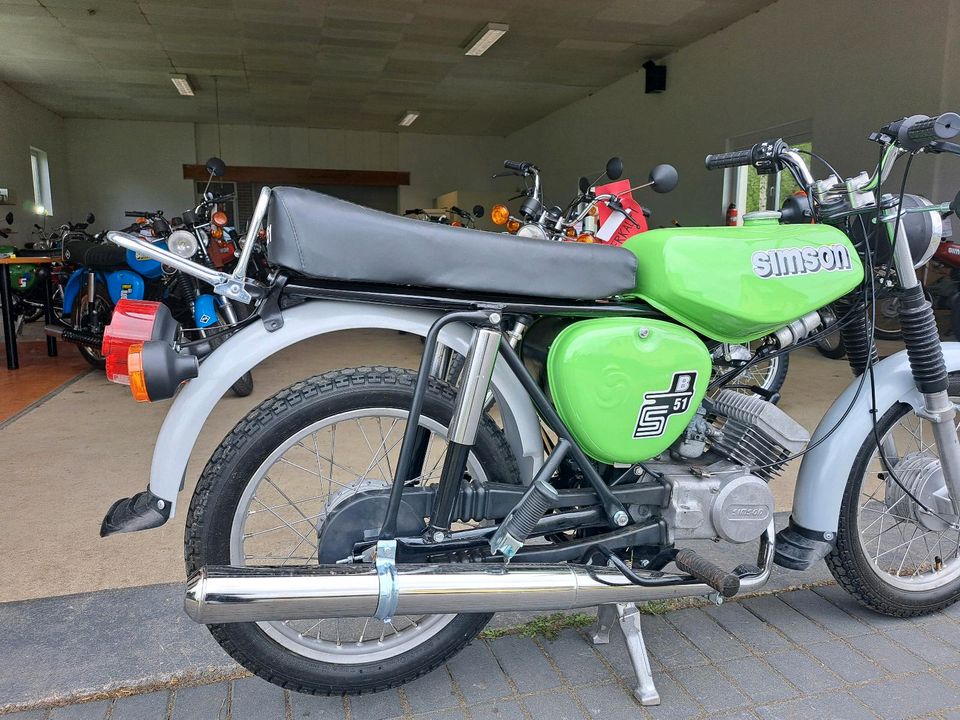 Simson S51 3-gang Nr.:B466 Standort Fehrbellin in Fehrbellin