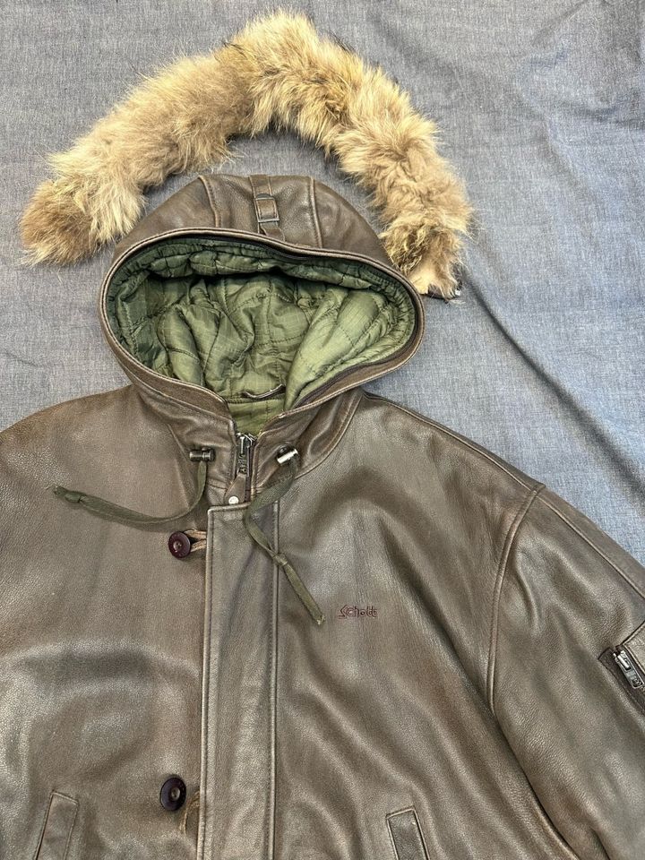 Schott NYC Leder Parka warmer Winter Mantel Jacke Parker Gr.XXXL in Köln