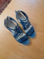 ecco 39 Damen Sandalen blau leder Berlin - Spandau Vorschau
