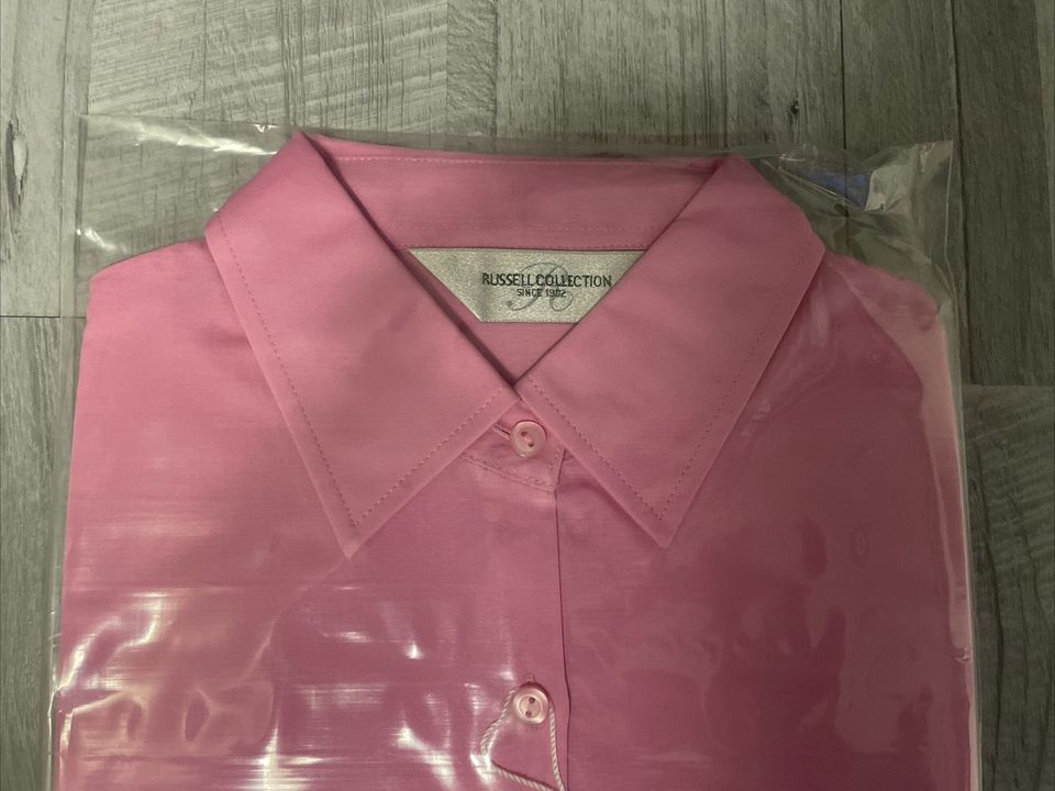 Russel Collection Hemd Bluse Damen kurzarm rosa S NEU OVP in Kreuztal