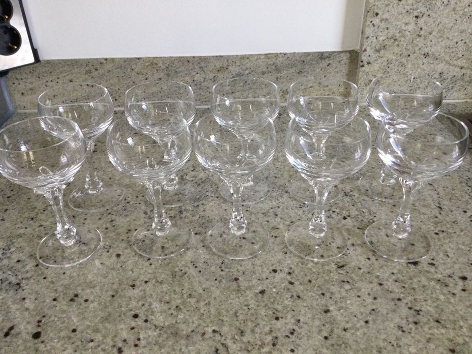 Nachtmann TOPAS Alte Serie Gläser 8x Weinglas + 10x Likörschale in Bottrop