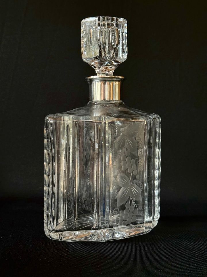 Antik Whisky Jugendstil Silber 830 Karaffe Deyhle in Hagen