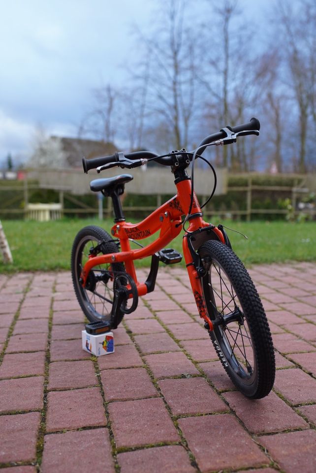 Kinder Mountainbike SKØG 16", variabler Rahmen, besser als Woom in Neustadt in Holstein
